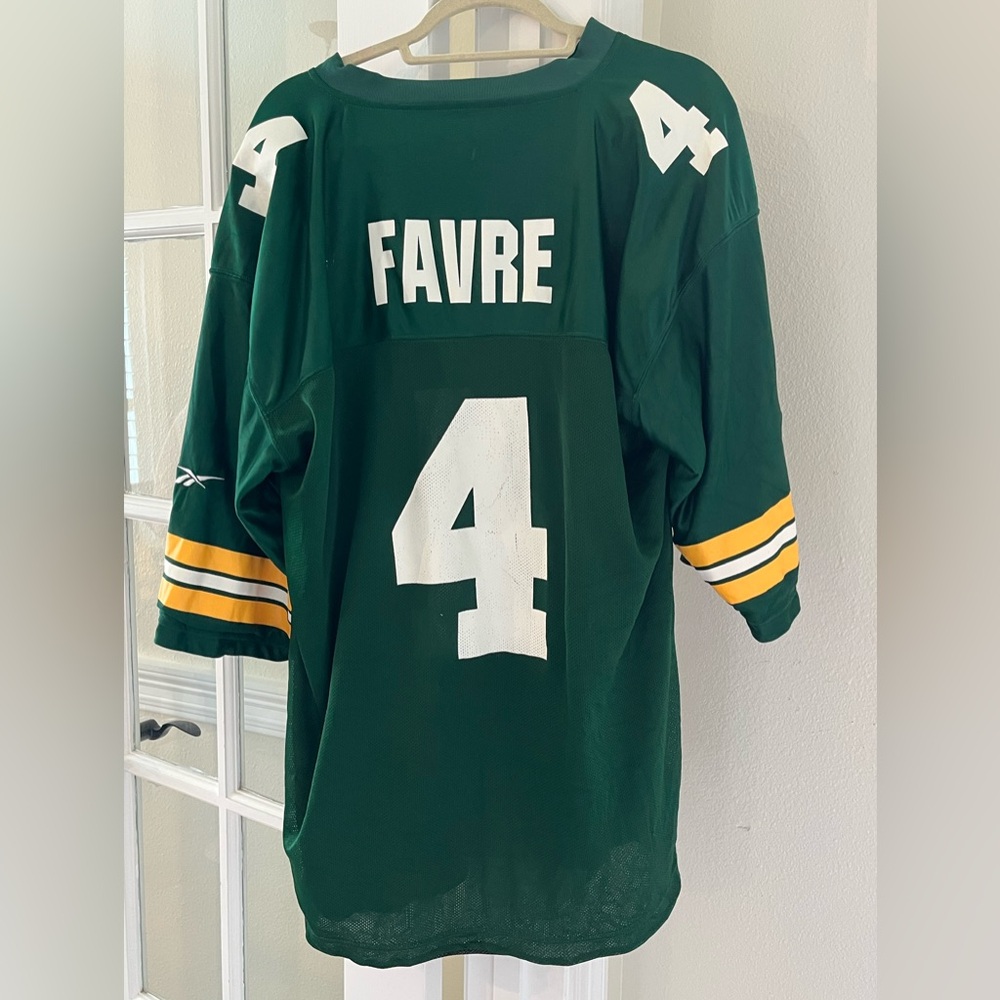 Brett Favre NFL Green Bay Packers Jersey Mens Size 52 XL Vintage Reversible #4